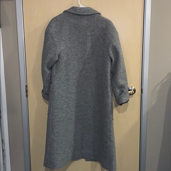 J. Crew Gray Open Wool Coat - Picture 2 of 3